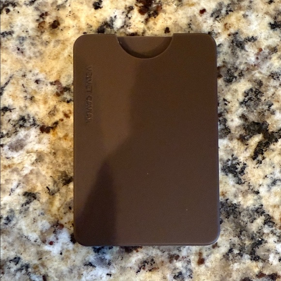 Velvet Caviar Magnetic Wallet in Dark Brown - Picture 1 of 4